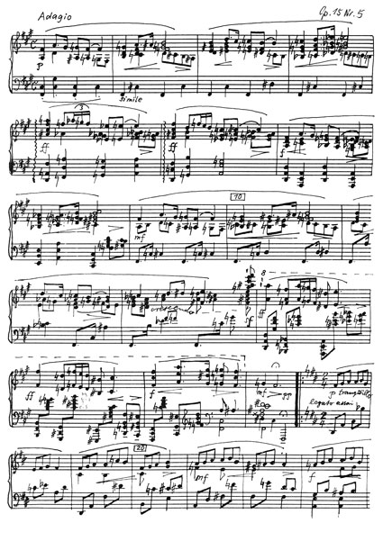 op.15 Nr.5 fis-Moll, 1970, 1